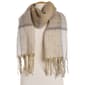 Womens Steve Madden Windowpane Plaid Tinsel Scarf - image 2