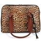 Badgley Mischka Leopard Vegan Leather Travel Tote Weekender Bag - image 7