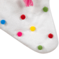 Northlight 20in. White Christmas Stocking with Pom-Poms - image 4
