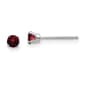 Gemstone Classics&#40;tm&#41; White Gold 3mm. Garnet Stud Earrings - image 1