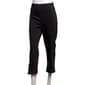 Womens Zac & Rachel Solid Embroidered Fringe Crop Pants - image 2