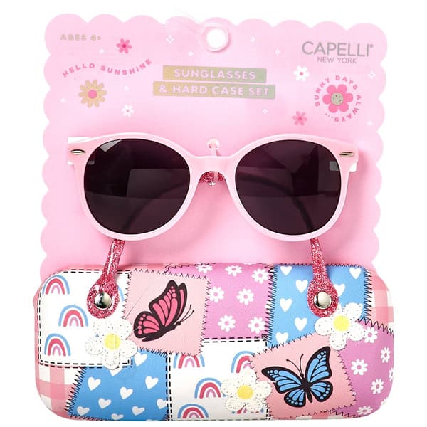 Girls Capelli(R) New York Sunglasses & Butterfly Case - image 