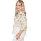 Womens Alfred Dunner Out Of The Blue Flounce Sleeve Floral Blouse - image 4