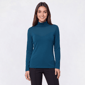 Womens Hasting & Smith Long Sleeve Solid Turtleneck Tee - image 1