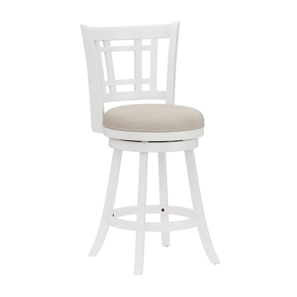 HH2 Home Fairfox Counter Height Swivel Stool with Lattice Back