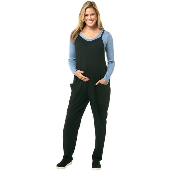 Womens Due Time Maternity Jumpsuit - image 