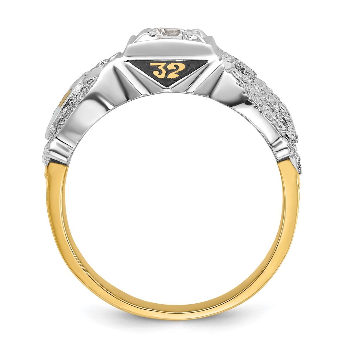 Mens Gentlemen’s Classics™ 14kt. Gold 1/5ctw. Diamond Rite Ring