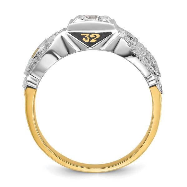 Mens Gentlemen’s Classics™ 14kt. Gold 1/5ctw. Diamond Rite Ring