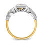 Mens Gentlemen’s Classics™ 14kt. Gold 1/5ctw. Diamond Rite Ring - image 2