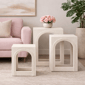9th & Pike® Modern White Metal Accent Table Set - image 3