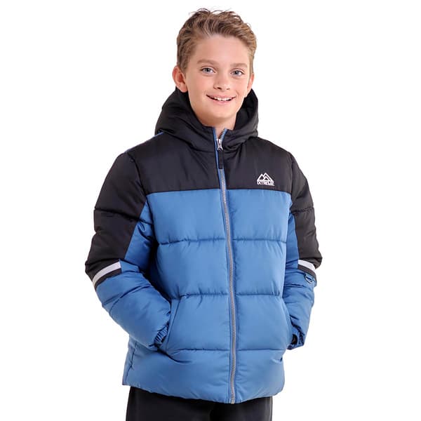 Boys &#40;4-7&#41; iXtreme Color Block Puffer Coat