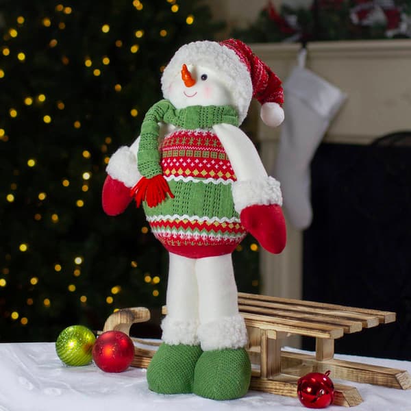 Northlight Seasonal 17.5in. Plush Snowman Christmas Figure