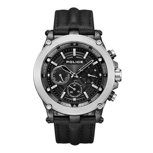 Mens Police Black Casual Taman Watch - PEWJF2226640 - image 