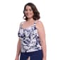 Plus Size Profile by Gottex Tropical Leaf Tankini Swim Top - image 3