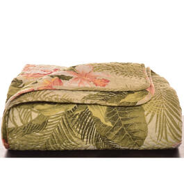 Tommy Bahama Tropical Orchid Palm Throw Blanket