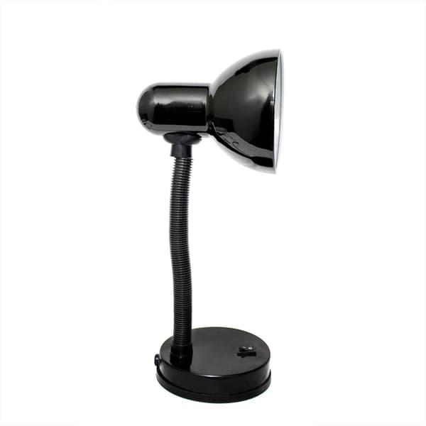 Simple Designs Basic Metal Desk Lamp w/Flexible Hose Neck