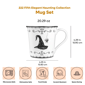 222 Fifth Elegant Haunting 4pc. White Porcelain Halloween Mug Set - image 2