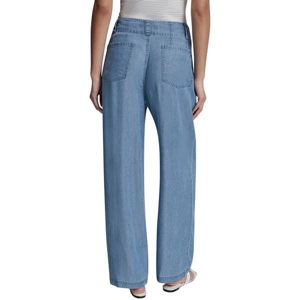 Womens DKNY High Waist Wide Leg Jeans