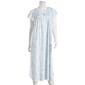 Womens Miss Elaine Short Sleeve Floral Stems Ballet Nightgown - image 1