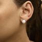 Haus of Brilliance 14kt. White Gold 8.5-9mm Pearl Stud Earrings - image 4