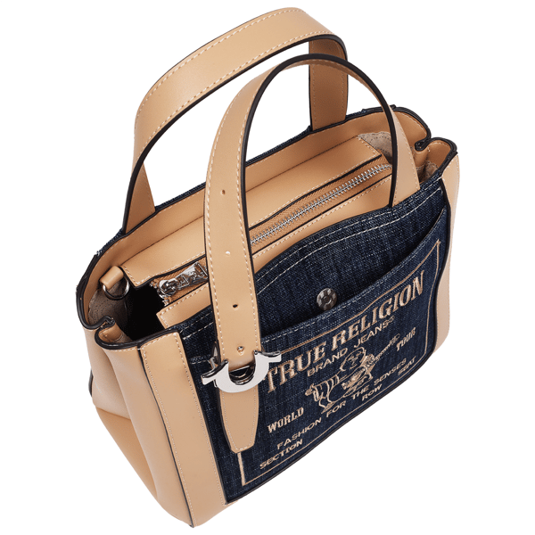 True Religion Arvin Buddha Motif Crossbody Tote