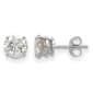 True Light(tm) 6.0mm Round Moissanite Basket Post Earrings - image 1