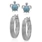 Accents by Gianni Argento Turtle Stud & Hoop Earrings Set - image 1