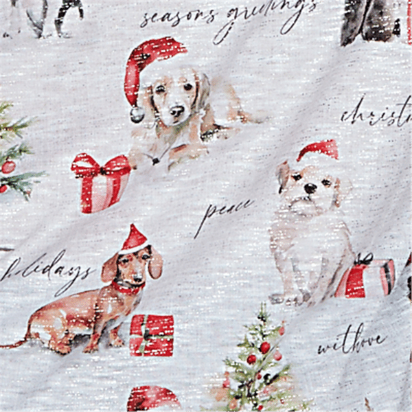 Womens Alfred Dunner Classics 3/4 Sleeve Gift Giving Dogs Tee