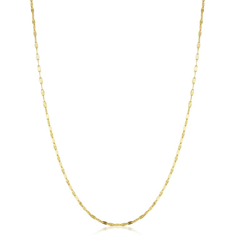 Gold Classics(tm) 14kt. Gold Filled 16in. Star Flat Link Necklace