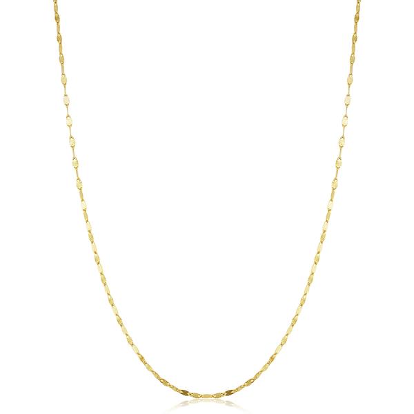 Gold Classics(tm) 14kt. Gold Filled 16in. Star Flat Link Necklace - image 