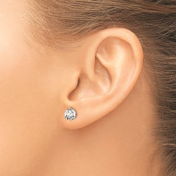 Pure Fire 14kt. White Gold Lab Grown 1 1/2ctw. Diamond Earrings
