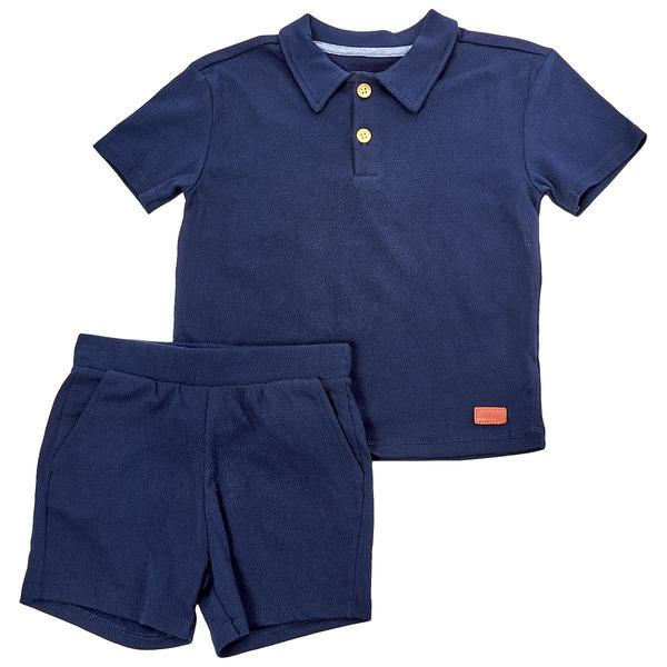 Toddler Boy 7 For All Mankind® Polo & Shorts Set
