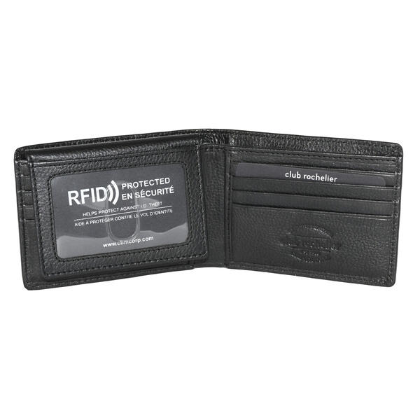 Mens Club Rochelier Slimfold Removable ID RFID Wallet