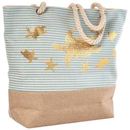 Renshun Metallic Turtle Beach Tote