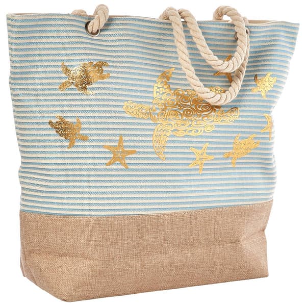 Renshun Metallic Turtle Beach Tote