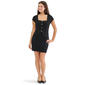 Juniors Madden Girl Gold Button Square Neck Mini Sheath Dress - image 1