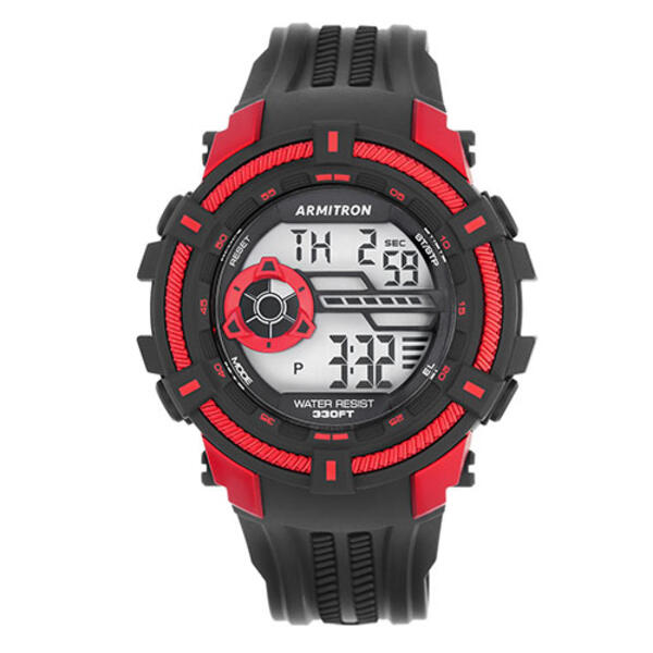 Mens Armitron Digital Chronograph Sport Watch - 40-8384RED - image 
