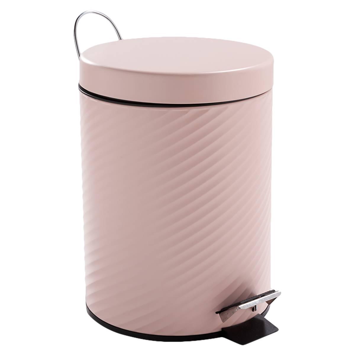 5-Liter Swirl Embossed Trash Can