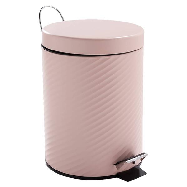 5-Liter Swirl Embossed Trash Can - image 