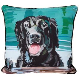 Lilly The Black Lab Pillow Decorative Pillow - 18x18