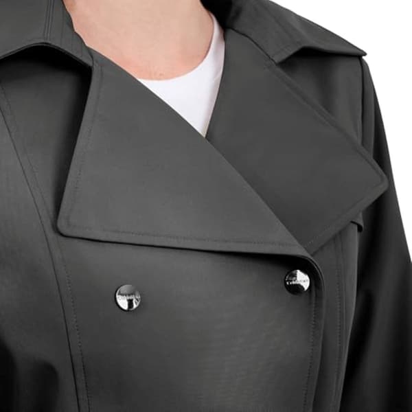 Womens Calvin Klein Double Breasted Belted Trench Coat