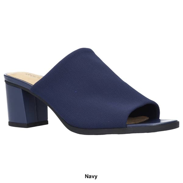 Womens Easy Street Carmella Heeled Mules