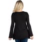 Womens 24/7 Comfort Apparel Long Sleeve Strappy Neck Flared Tunic - image 2