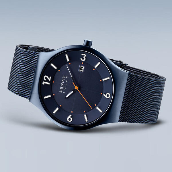 Mens BERING Solar Slim Ultra Thin Watch - 14440 - image 