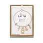 Shine Have Faith Two-Tone Crystal Bezel Bangle Bracelet - image 3