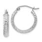 Gold Classics&#40;tm&#41; 14kt. White Gold 17mm Hoop Earrings - image 1