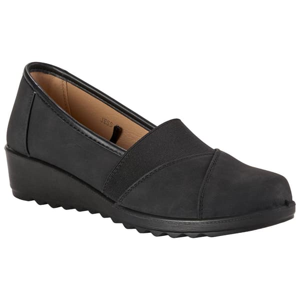 Womens Good Choice Jess Slip On Wedge Loafers