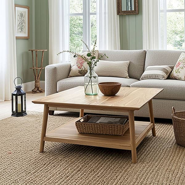 Fairway Avenue Home™ Solid Acacia Square Coffee Table
