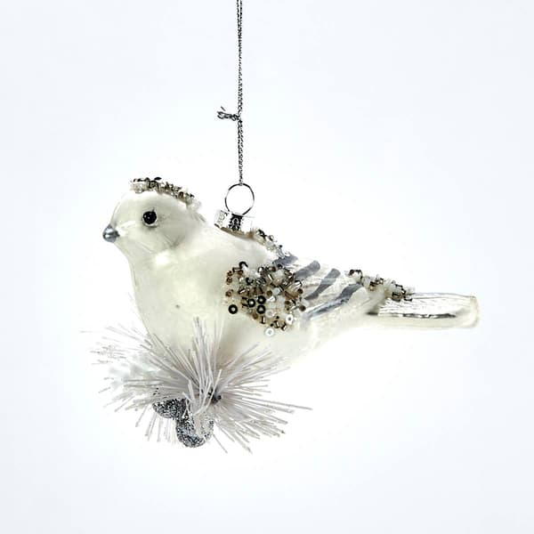 Glass Bird Ornament - image 