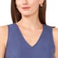 Womens MSK Sleeveless V-Neck Linen Shift Dress with Pocket - image 3